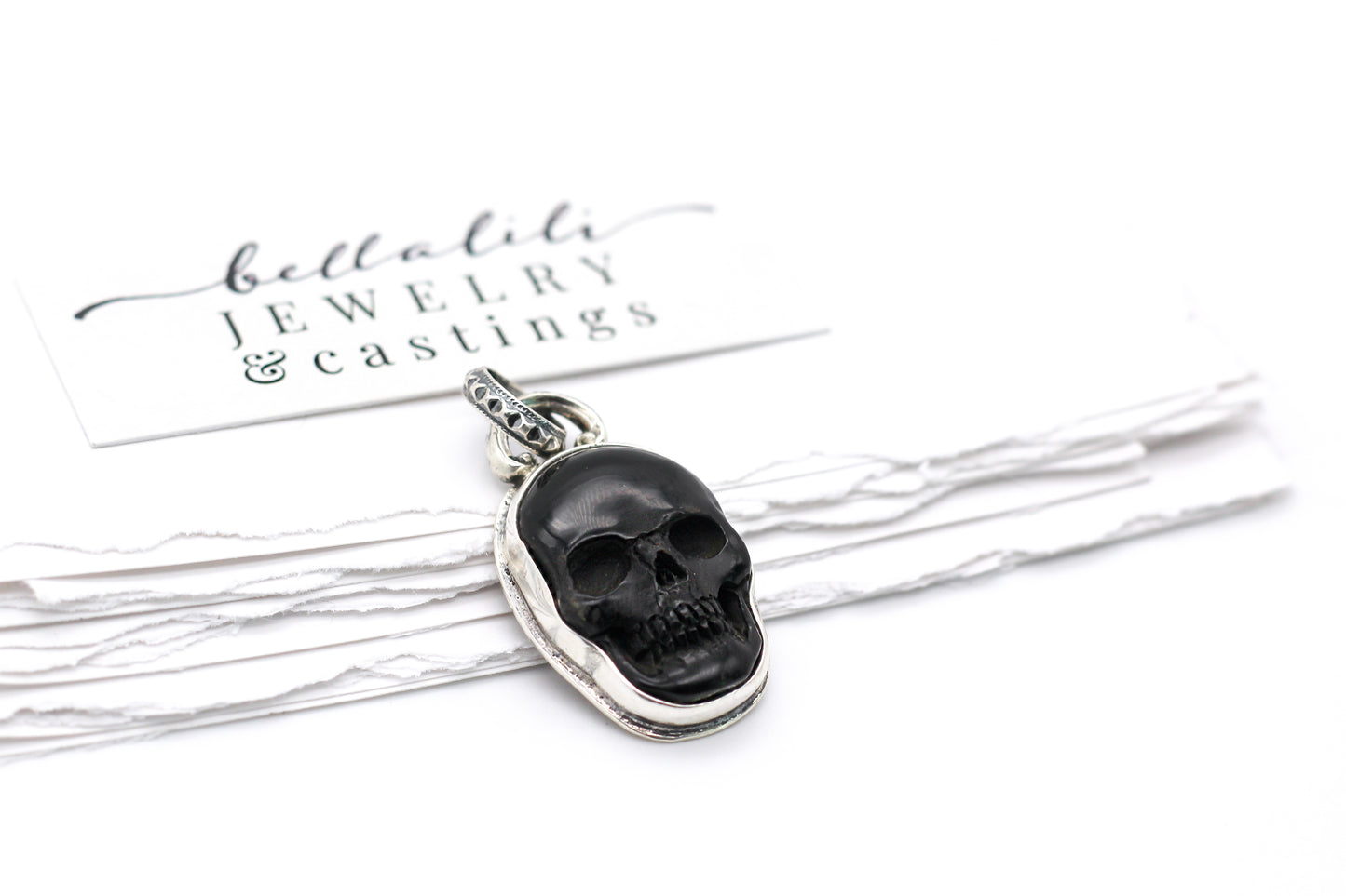 Void Skull, Pendant, Sterling Silver