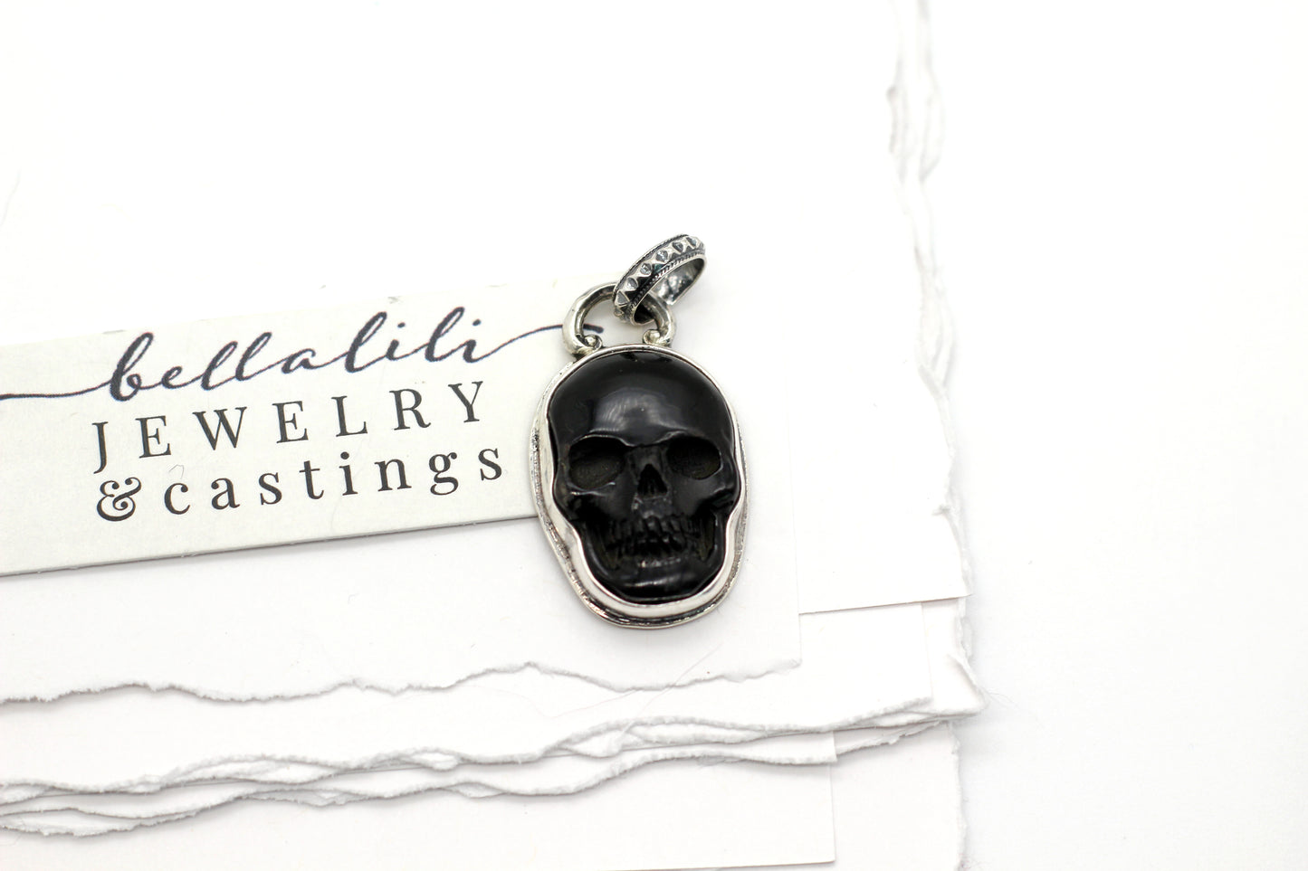 Void Skull, Pendant, Sterling Silver