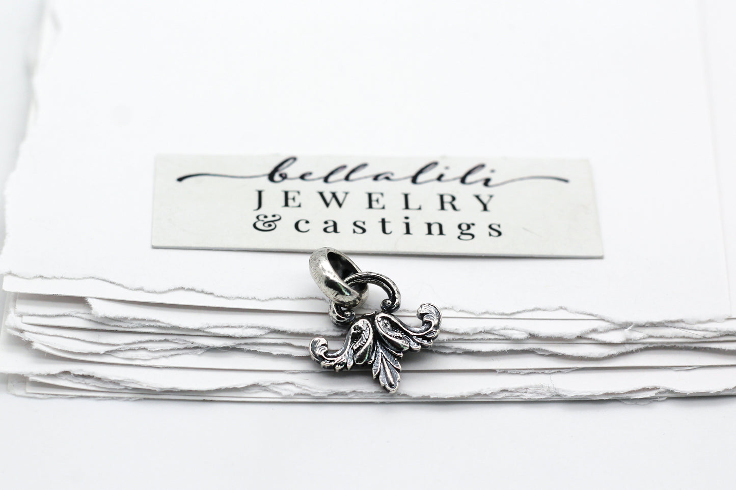 Mini Fleur de Lis Sterling Silver Charm