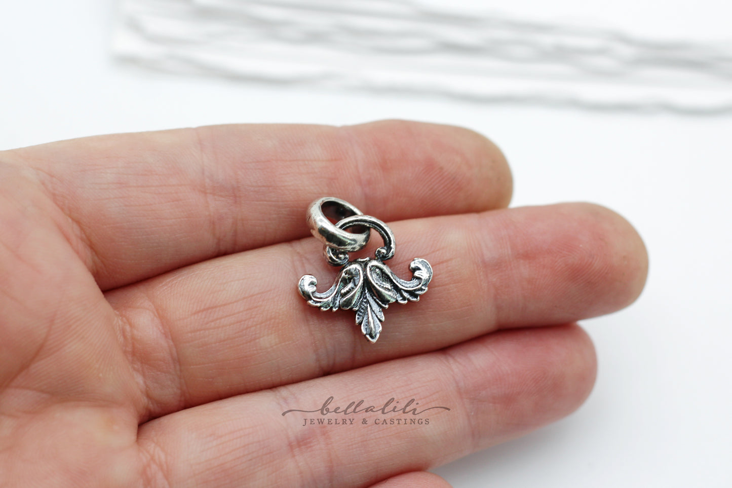 Mini Fleur de Lis Sterling Silver Charm