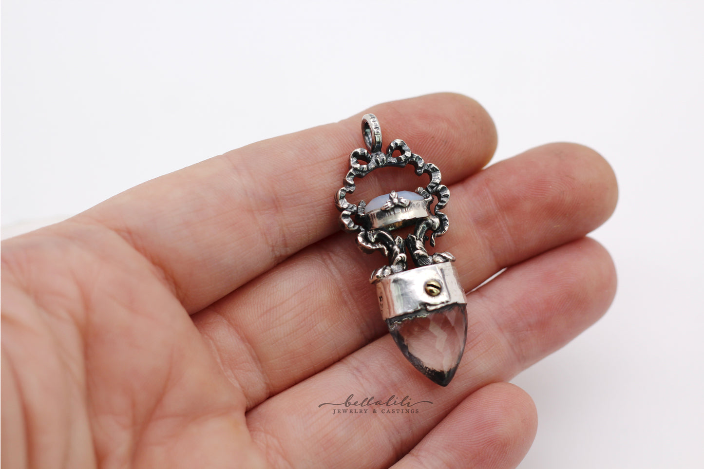 Oracle, Crystal Point Sterling Silver Pendant