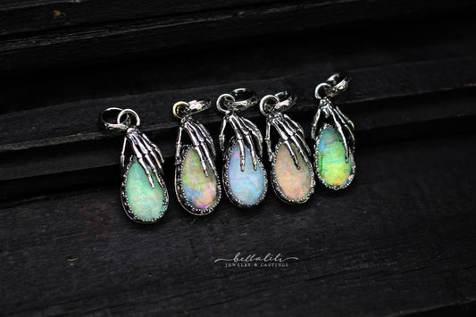 Lost Opal, Medium Doublet Pendant in Sterling Silver