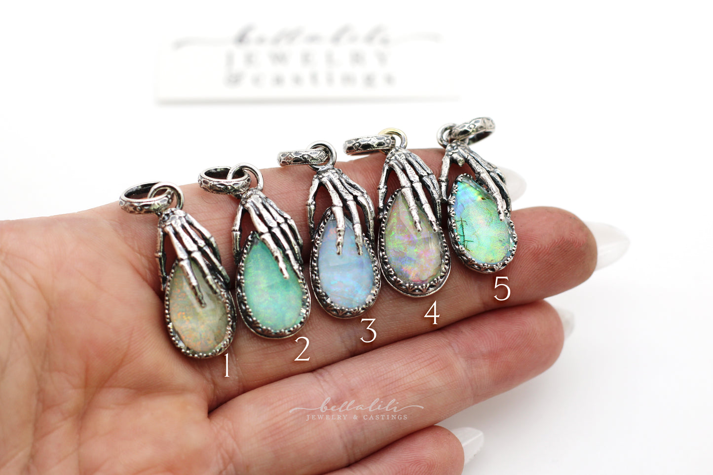 Lost Opal, Medium Doublet Pendant in Sterling Silver