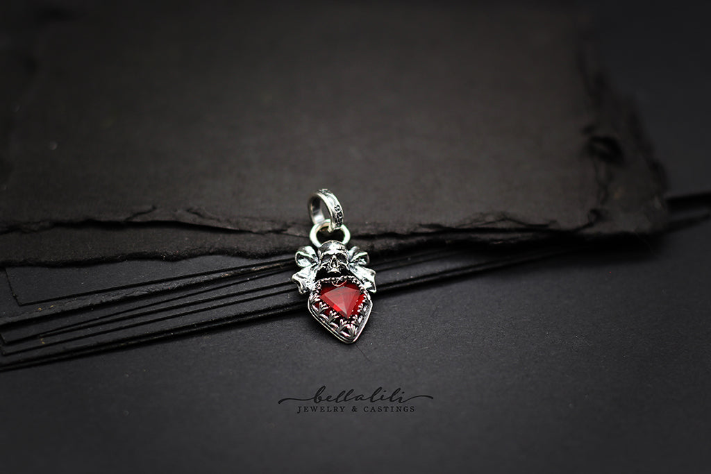 Dark Gift, House of Garnet, Sterling Silver handmade Jewelry