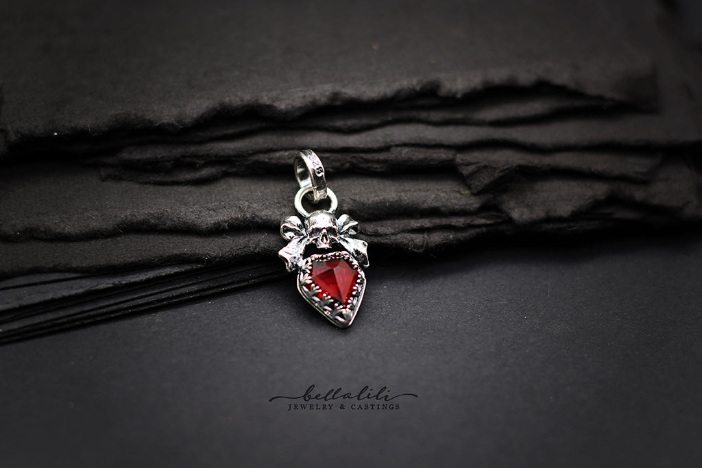 Dark Gift, House of Garnet, Sterling Silver handmade Jewelry