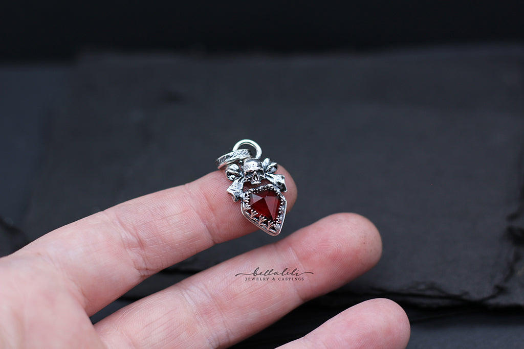 Dark Gift, House of Garnet, Sterling Silver handmade Jewelry