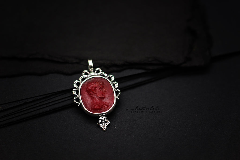 Emperor Geta, House of Garnet, Sterling Silver handmade Jewelry