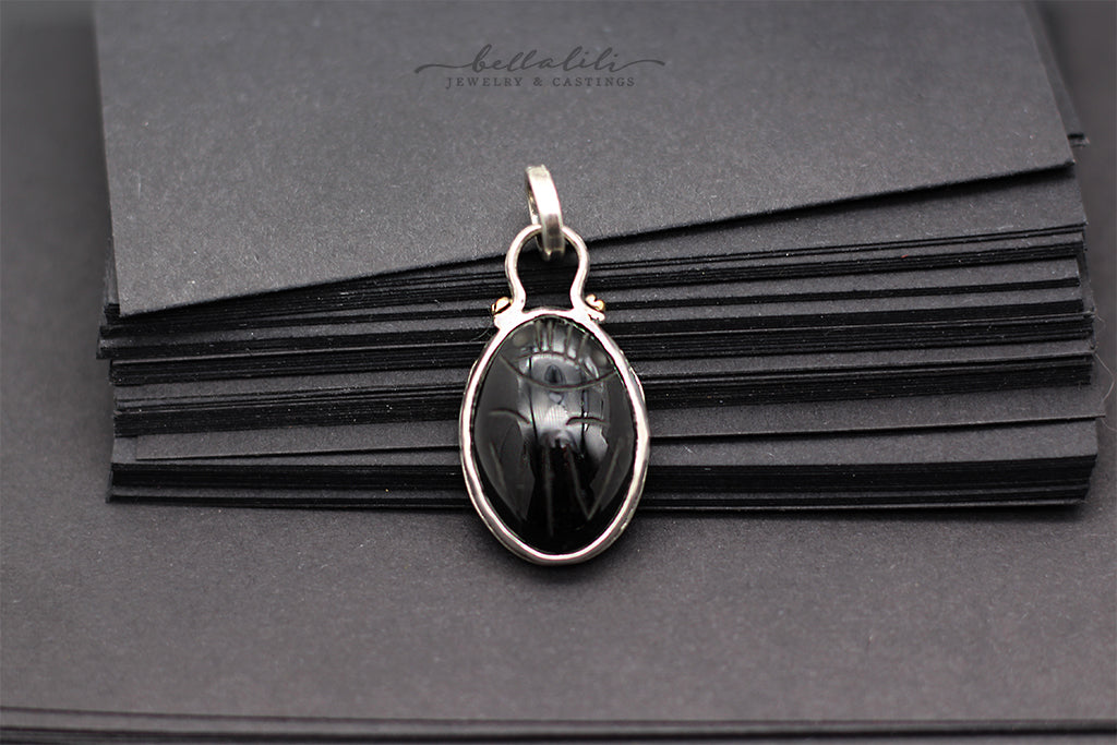 Greater Scarab Sterling Silver Pendant