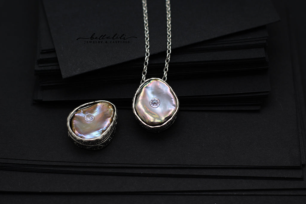 Astarte's Pearl, Sterling Silver Pendant