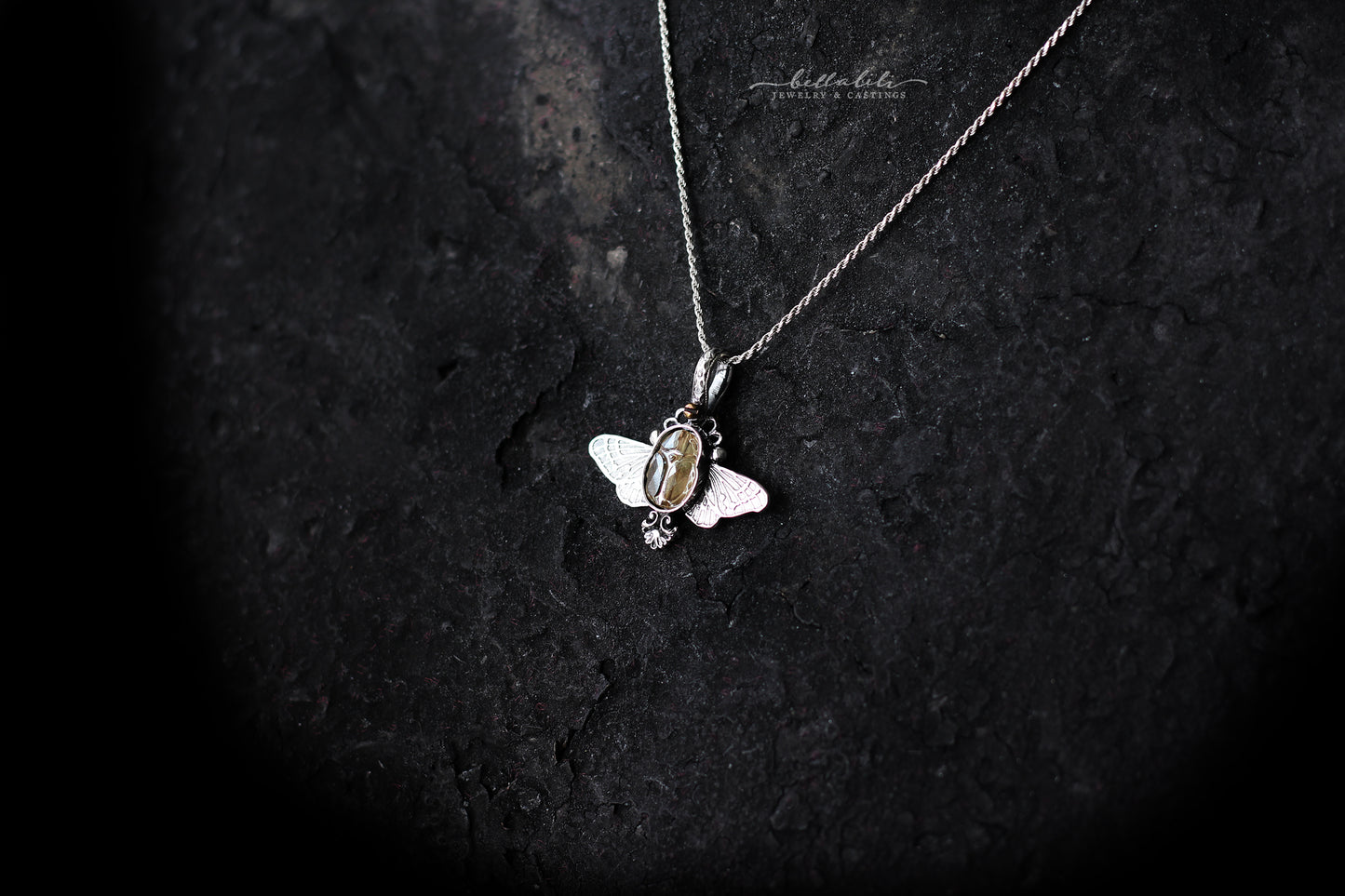 Aetherwing, Sterling Silver & Crystal Pendant