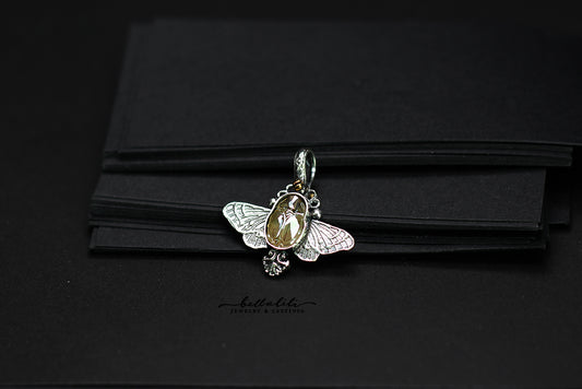 Aetherwing, Sterling Silver & Crystal Pendant