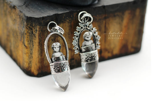 Broken Doll No.2 Sterling Silver Pendant