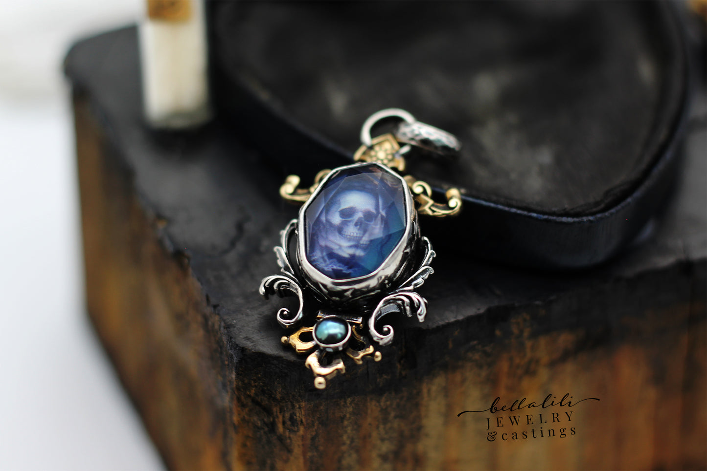 Glow in the Dark, Noble Dead Pendant Sterling Silver