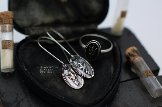 Darjeeling No.2, Tasseography Sterling Earring