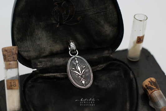 Darjeeling No.2, Tasseography Sterling Pendant