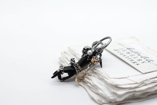 The Witch's Vow Pendant, Sterling carved pendant