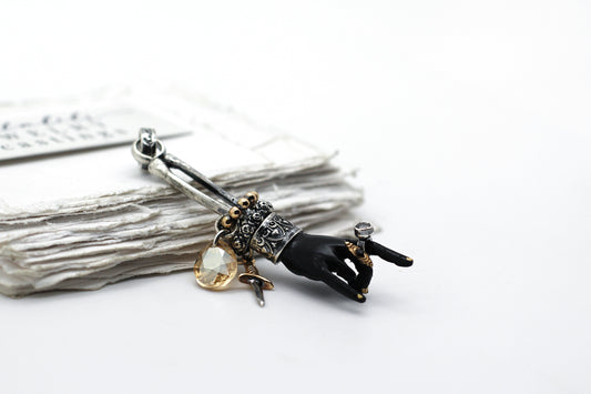 The Hexblade Pendant, Sterling carved pendant