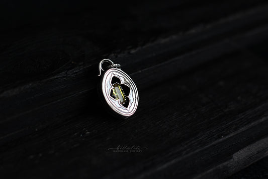 Elixirleaf, Shadowbox No5, Sphene & Sterling Pendant