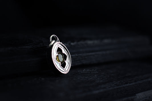 Elixirleaf, Shadowbox No6, Sphene & Sterling Pendant