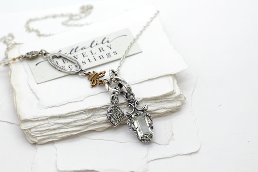 24" Avalyse Chain, Sterling & Brass Necklace