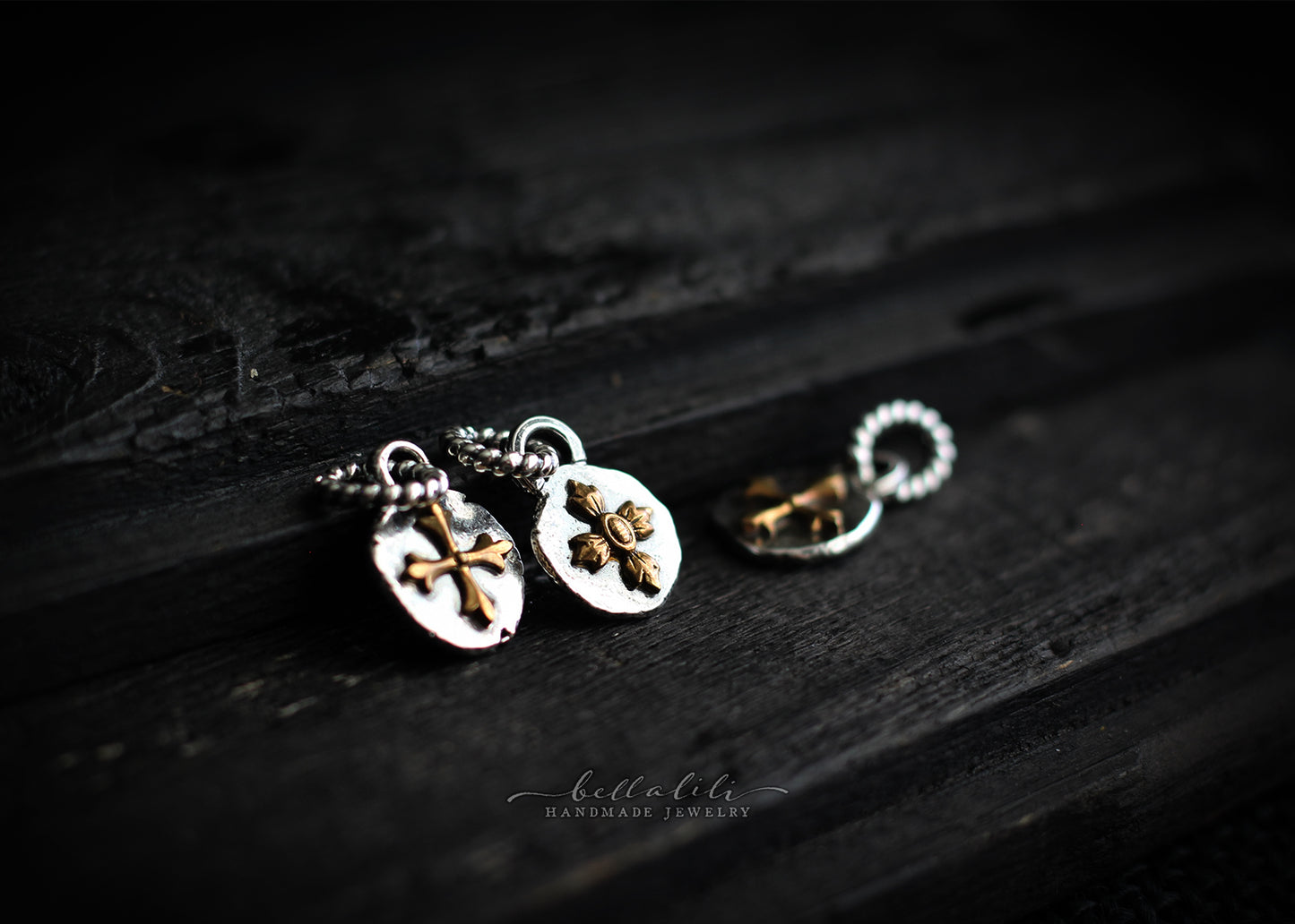 Oathmark or False Saint, Sterling & Brass sigil pendant