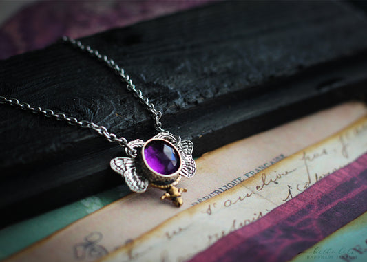 Aetherwing Mini, Amethyst Butterfly Sterling Silver