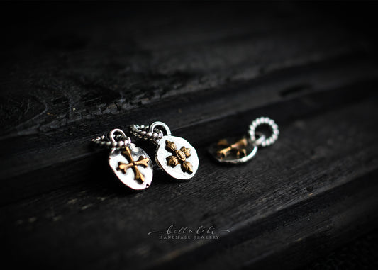 Oathmark or False Saint, Sterling & Brass sigil pendant