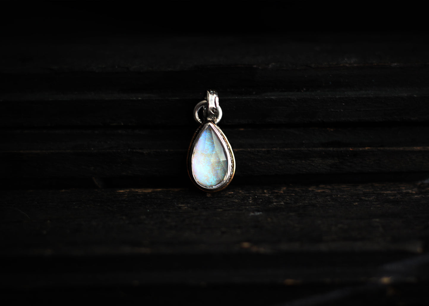 Étienne Opal Teardrop Sterling Silver Pendant