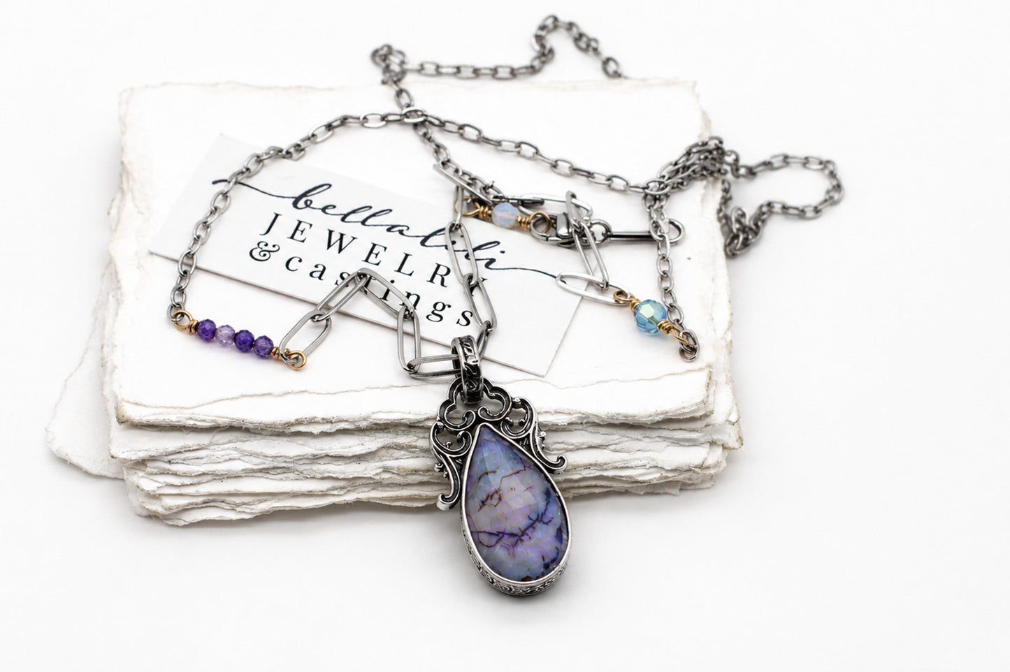 Elodie Ingénue Opal Sterling Pendant