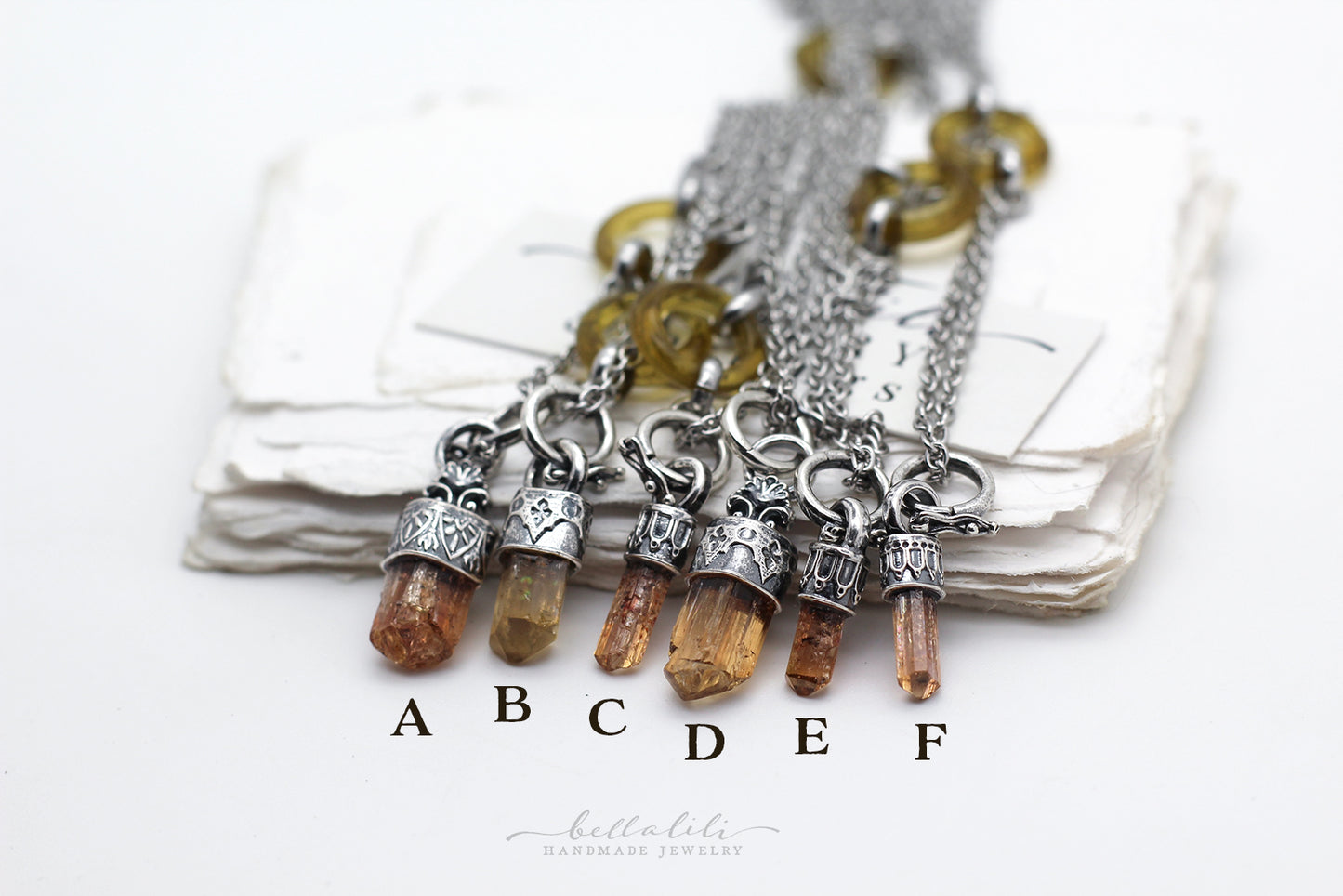 The Aperitivo, Imperial Topaz Necklaces