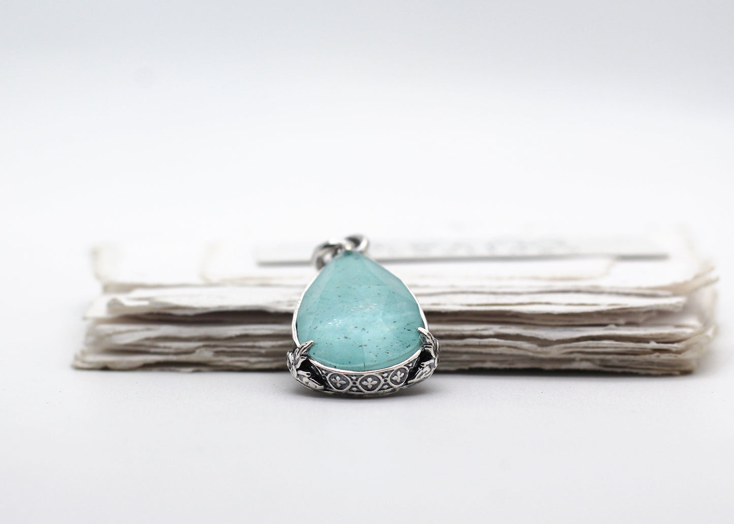 The Allegory of Blue, Royston Turquoise Sterling Silver Pendant