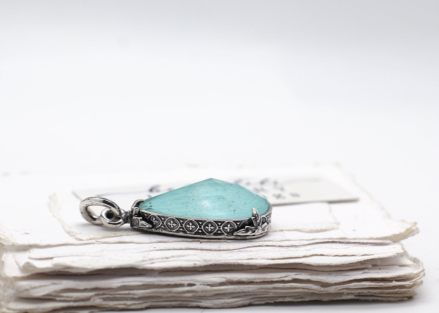 The Allegory of Blue, Royston Turquoise Sterling Silver Pendant