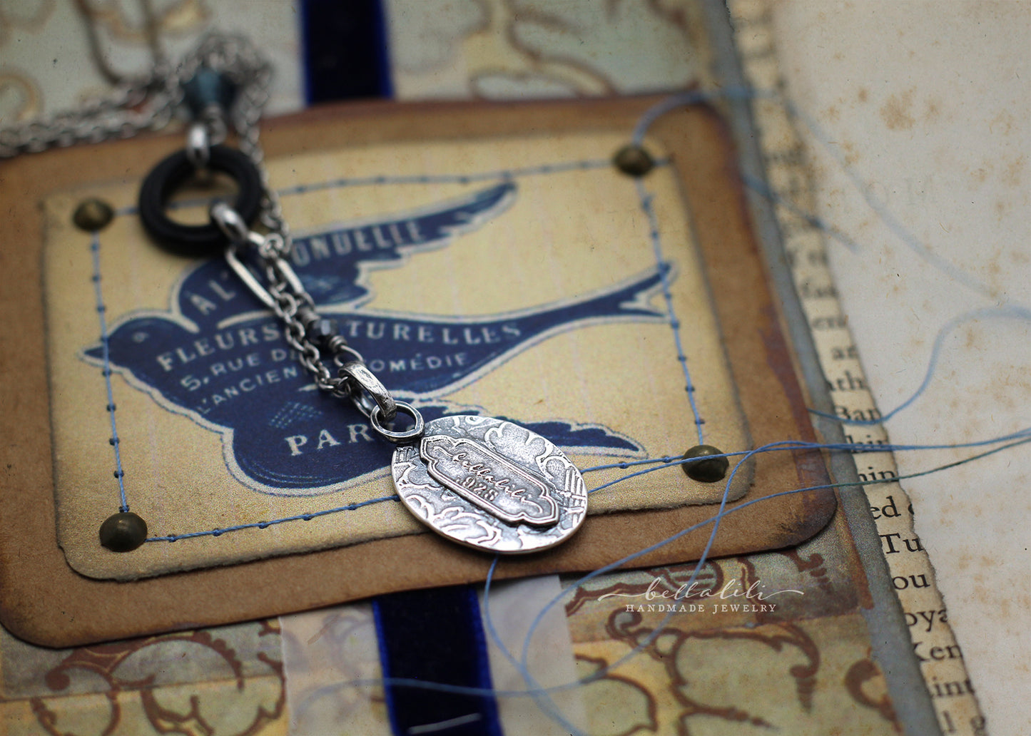 L’Hirondelle - Sterling Silver Bird Necklace Ephemera No. 02