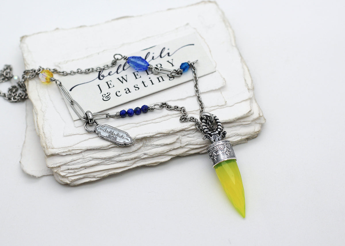 The Oracle of Lucid Dreaming, Neon Crystal Point Necklace