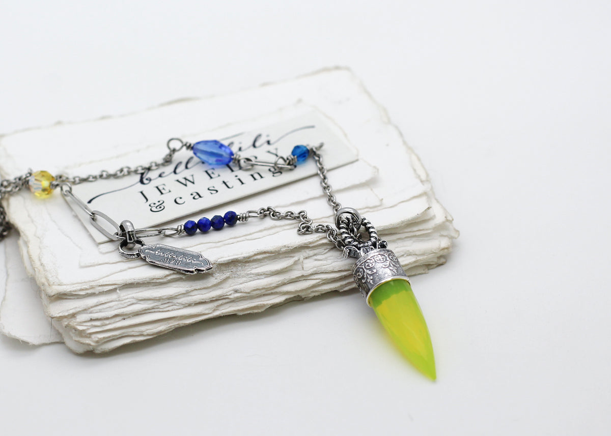 The Oracle of Lucid Dreaming, Neon Crystal Point Necklace