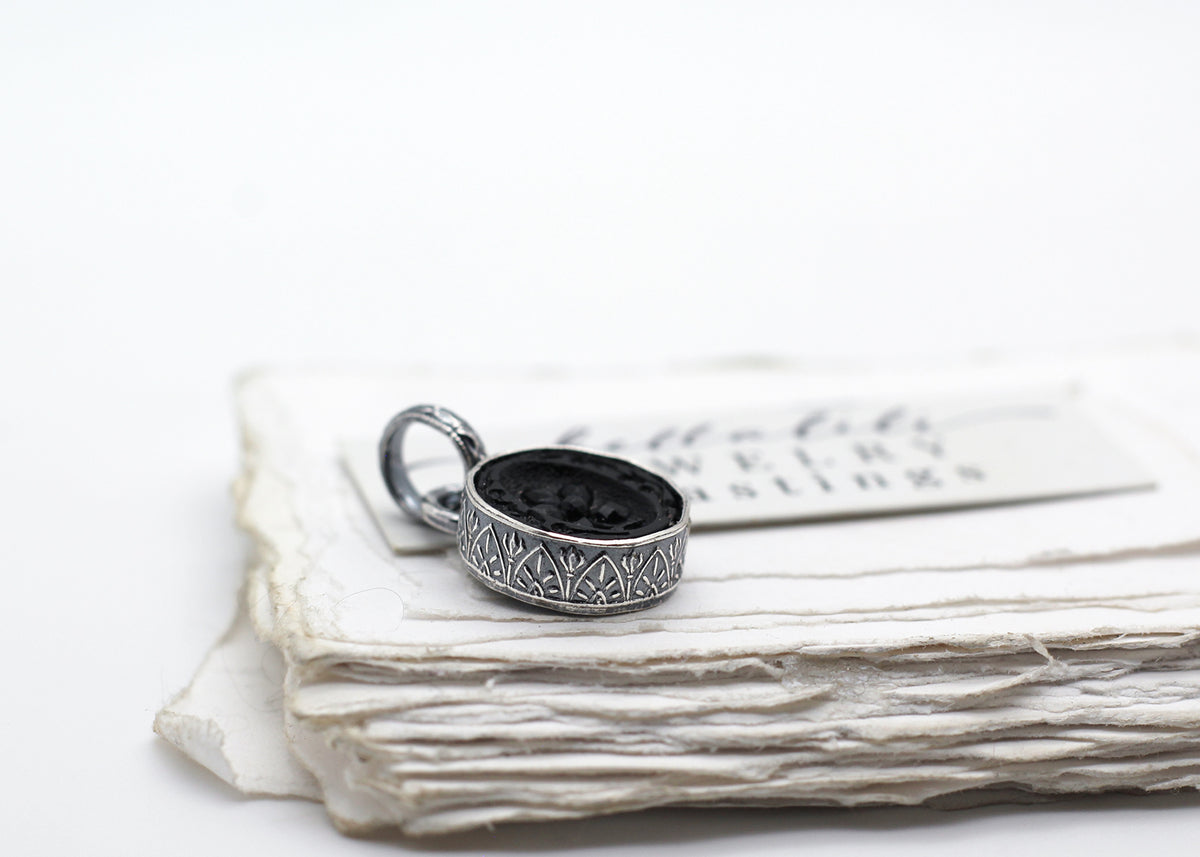 Haggatha No2, Sterling Silver Mourning Pendant