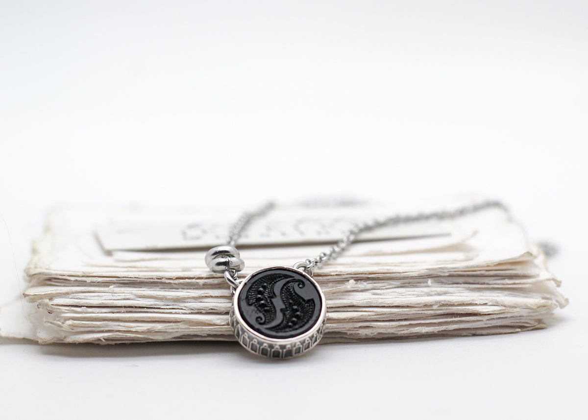 Haggatha No3, Sterling Silver Mourning Pendant