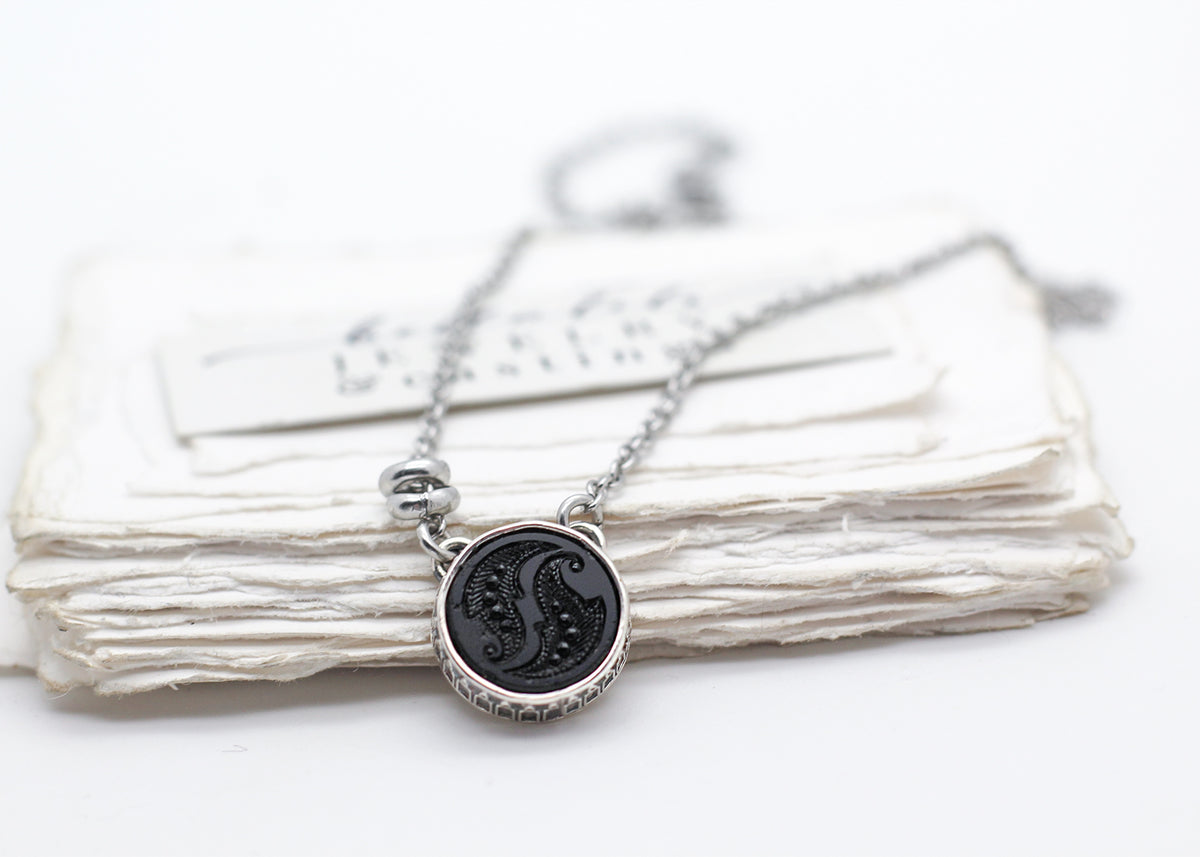 Haggatha No3, Sterling Silver Mourning Pendant