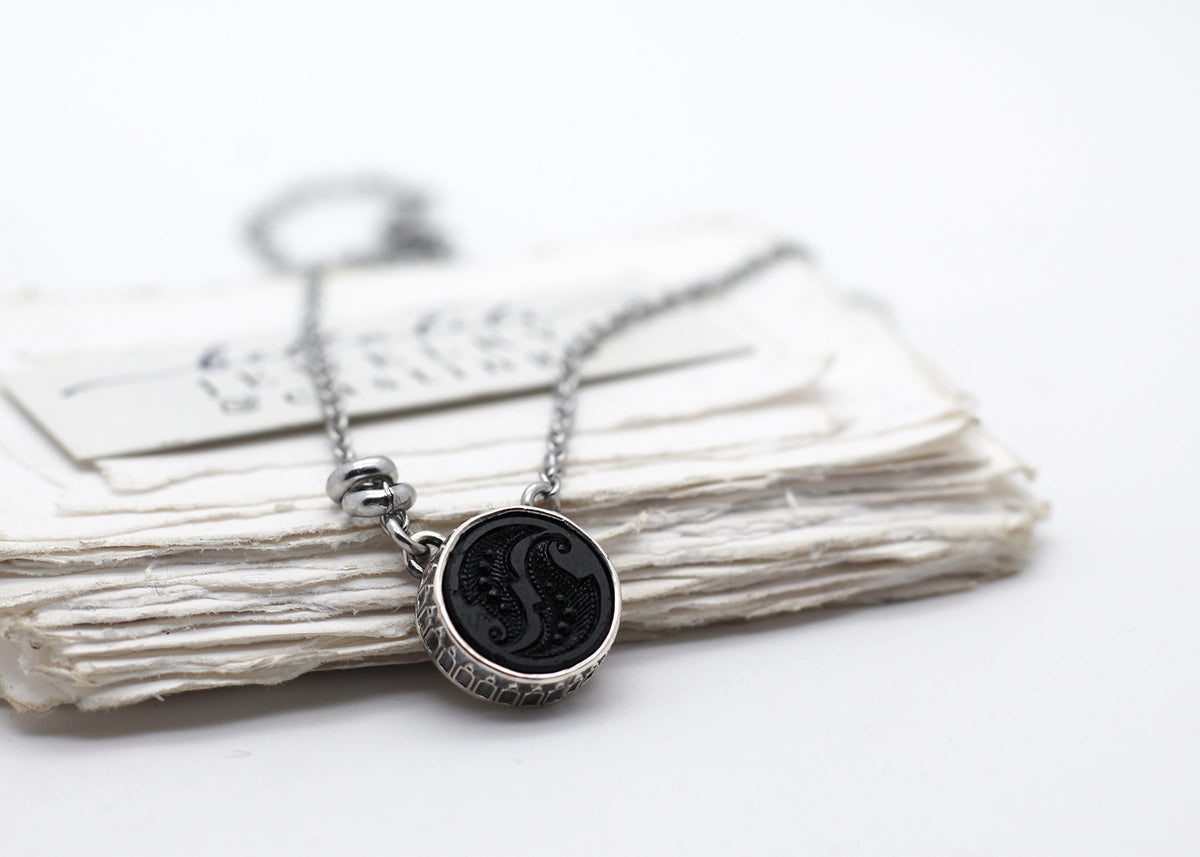 Haggatha No3, Sterling Silver Mourning Pendant