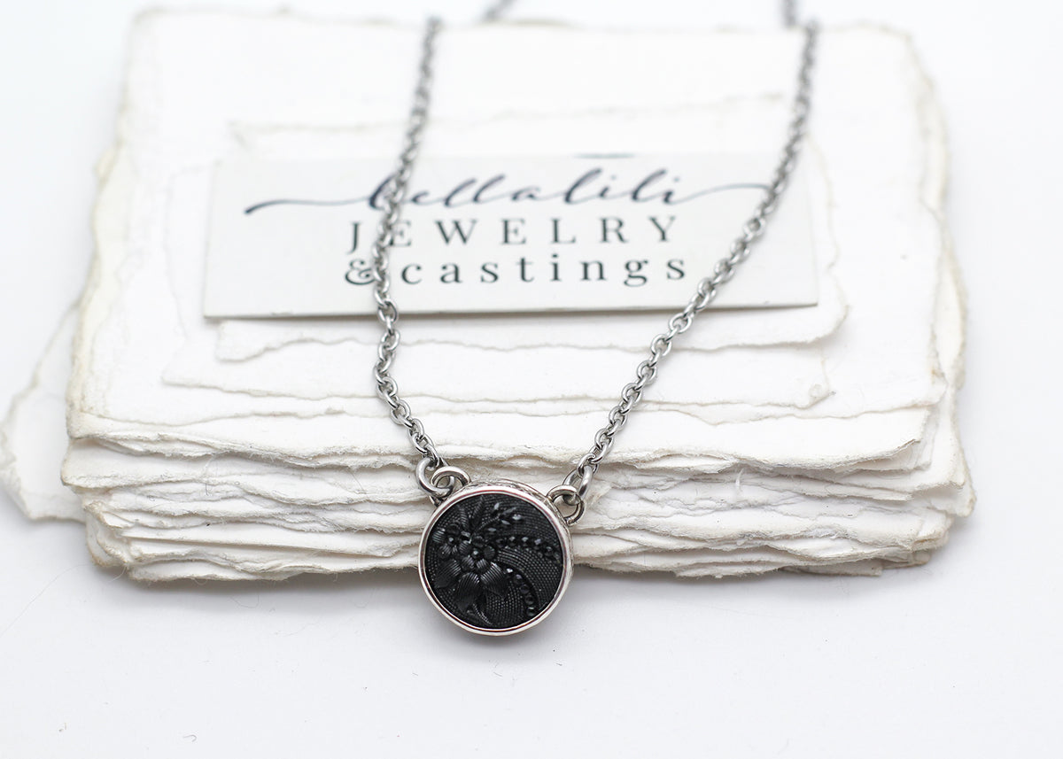 Haggatha No4, Sterling Silver Mourning Pendant