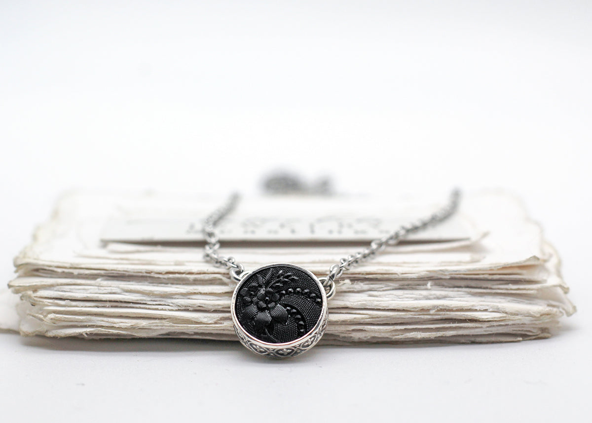 Haggatha No4, Sterling Silver Mourning Pendant