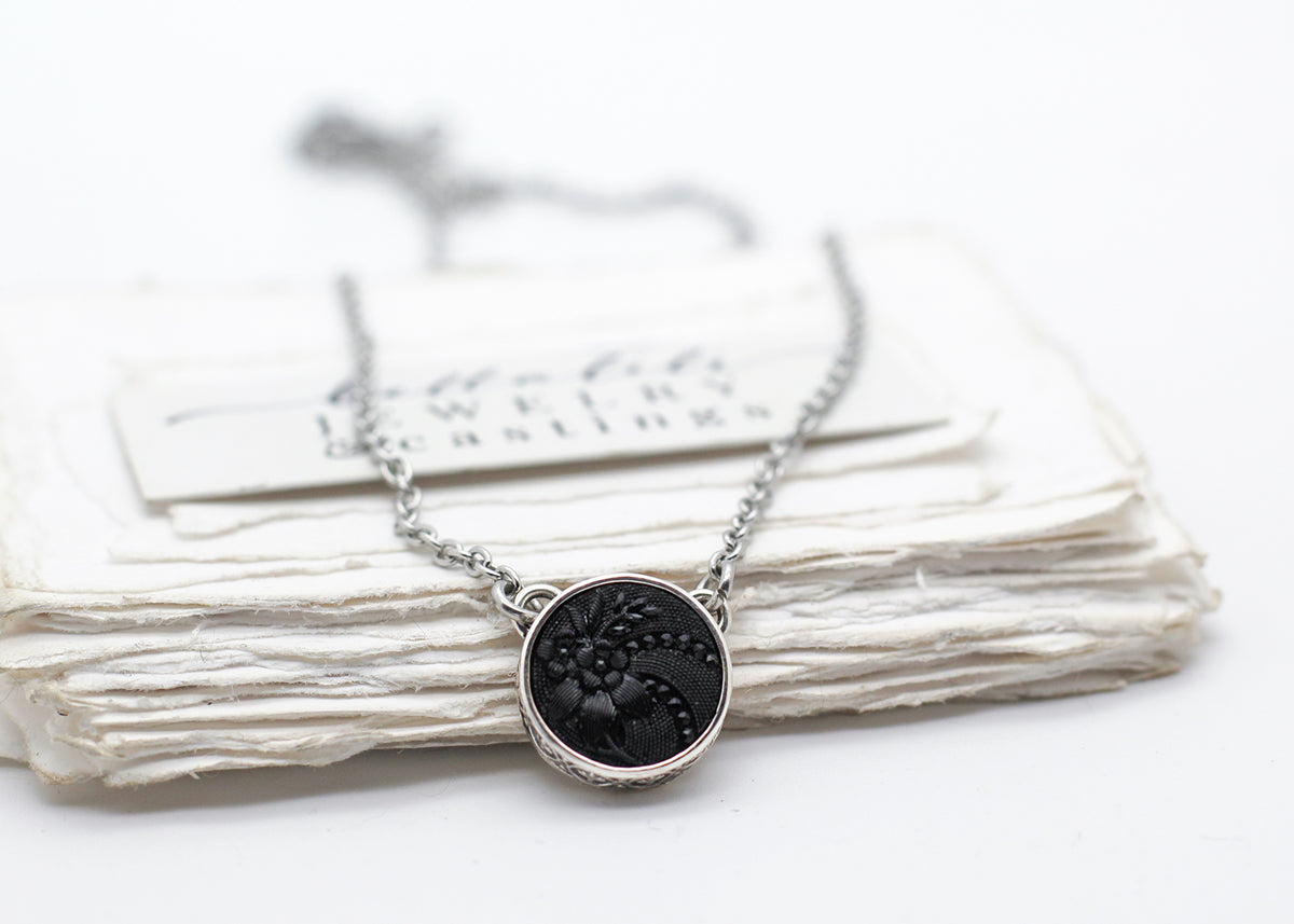 Haggatha No4, Sterling Silver Mourning Pendant