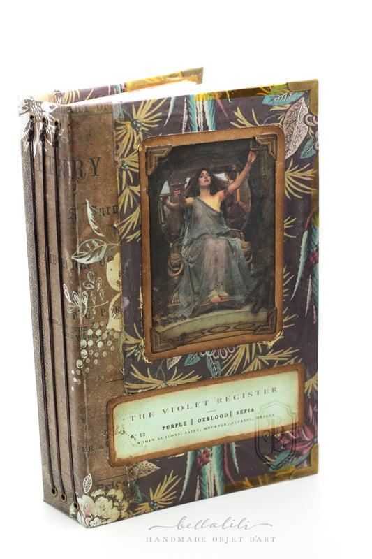 The Violet Register, One of a Kind Handmade Writing Journal