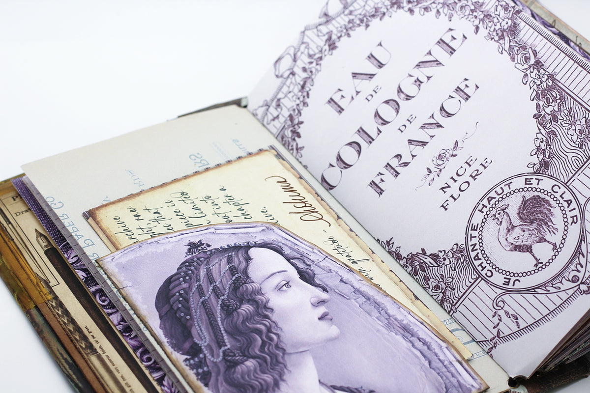 The Violet Register, One of a Kind Handmade Writing Journal