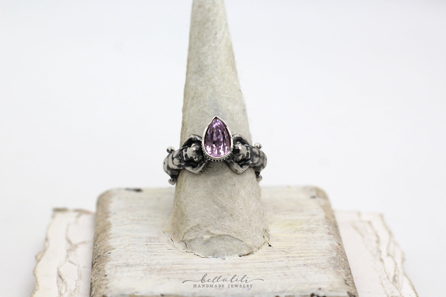 2.25ct Kunzite Solitaire Ring, Sterling Silver, Sized to Order