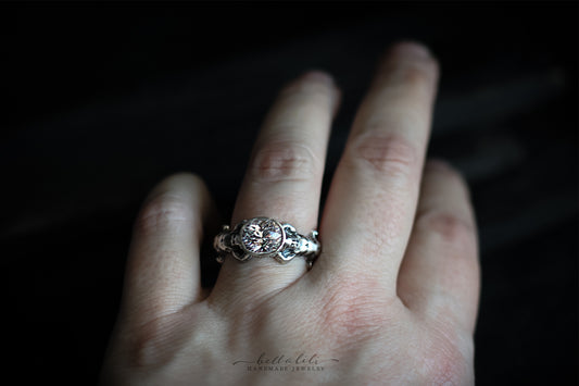 3.85ct Kunzite Solitaire Ring, Sterling Silver, Sized to Order