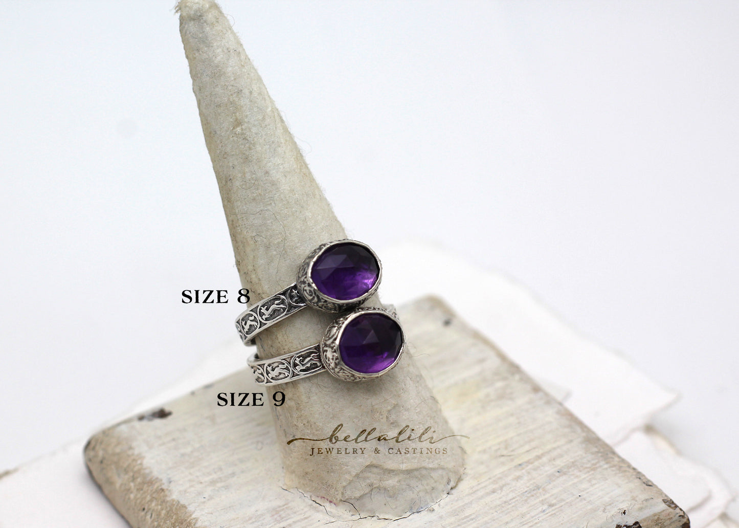Amethyst, Fox Stacking Ring