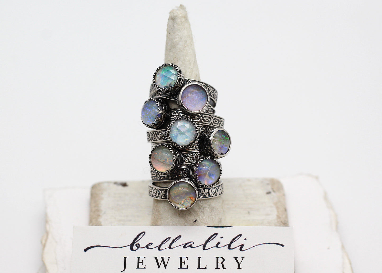 The Amélie Opal Ring, Sterling Opal Doublet Ring