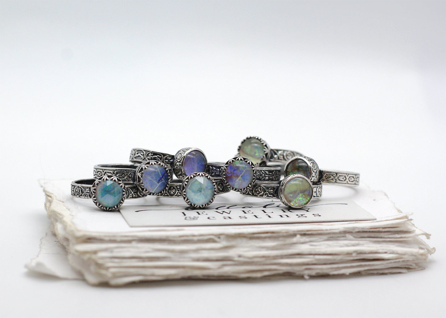 The Amélie Opal Ring, Sterling Opal Doublet Ring