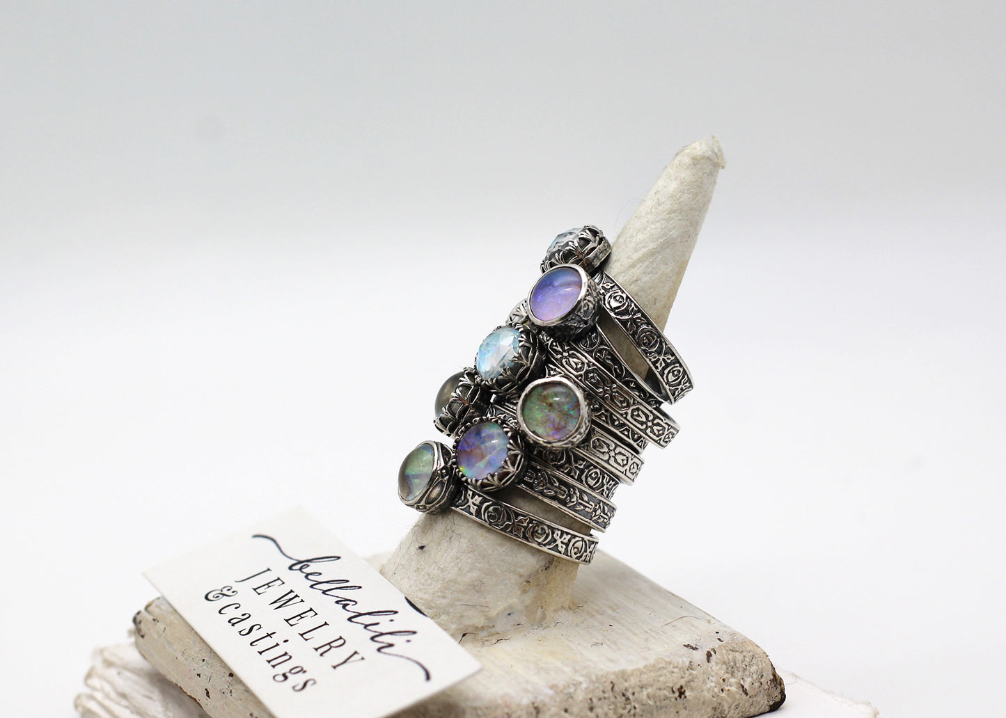 The Amélie Opal Ring, Sterling Opal Doublet Ring
